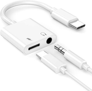 �y2026�V�ŁzType-Cto3.5mm�C���z���W���b�N�ϊ��^�C�vc�C���z���ϊ�2in1�[�d���Ȃ���C���z��PD�����[�dDAC���ډ��y�ʘb���ʒ���iPhone17/16/15/iPad/Android�X�}�[�g�t�H��