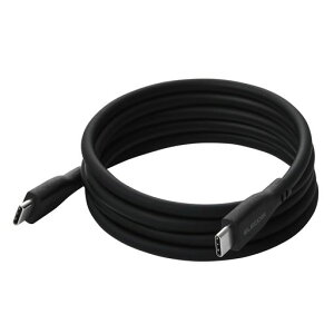 �G���R��USBType-C�P�[�u��1m60W�}�O�l�b�g�ł܂Ƃ܂�V���R��USBPD�Ή����΋z���u���b�NMPA-CCECMGS10BK