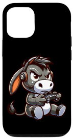 iPhone 14 ゲーマー ロバ 面白い ビデオゲーム 男の子 女の子 キッズ スマホケース