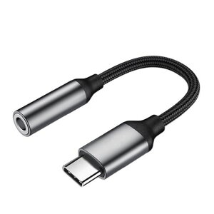 Type-c�C���z���W���b�N�ϊ�USB-C��]3.5MM�I�[�f�B�I�A�_�v�^�C���z���ϊ��ʘb/���ʐ���/���y�Ή����ϋv��MacBookAir/Pro/iPadPro/Android/typec�f�o�C�X���p