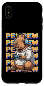 かわいいゲームカピバラピュービデオゲームグラフィック。 スマホケース iPhone XS Max 用