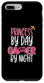 Princess By Day Gamer By Night ゲーマー ゲーマー ビデオゲーマー スマホケース iPhone 7 Plus/8 Plus 用