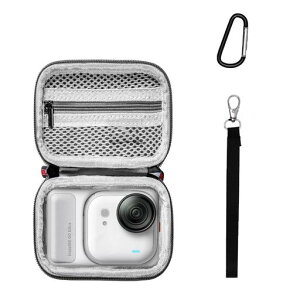For Insta360 GO Ultra�P�[�X�p �J�����o�b�O�yvaele�z �S�ʕی���[�P�[�X �ϏՌ� �R���p�N�g�݌v �g�ѕ֗�Insta360 GO Ultra �p ��p�ی�J�o�[ ���[�P�[�X(Grey)