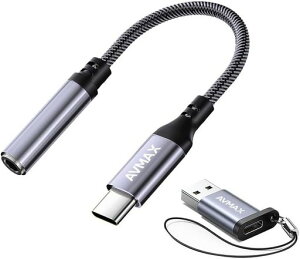 AVMAXUSBC-3.5mm�I�[�f�B�I�w�b�h�z���A�_�v�^�[HiFiTypectoAux���X�P�[�u��Phone1615PlusProMaxPadS24S23S22S21S20UltraPixel