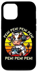 iPhone 15 Pro Cow Pew �r�f�I�Q�[�� �Q�[�}�[ ���g�� �T���Z�b�g �j�̎q ���̎q �L�b�Y �X�}�z�P�[�X