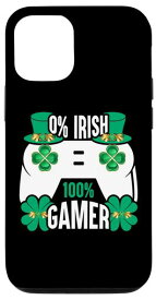 iPhone 15 0%アイルランド100%ゲーマー Saint Patty’s ビデオゲーム 面白いゲーム スマホケース