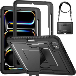 Miimall�Ή�iPadPro11�C���`(M5/M4)�p�P�[�XiPadPro(2025/2024)�P�[�X���u���X�^���h�ϏՌ��y�����[�V�����_�[�X�g���b�v�t���A�C�p�b�h�v��11�C���`��p�J�o�[TPU�t���[�����R����X�|�[�c