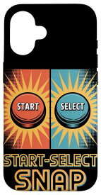 Start Select Snap ポップカルチャー レトロ ビデオゲーム スマホケース iPhone 16 用