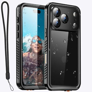 AICase iPhone 18 Pro Max �P�[�X �h�� IP68�F�� �h�� �h�o �ϏՌ� �t���{�f�B�����Y�ی� �R�K �����B�e �C �����C