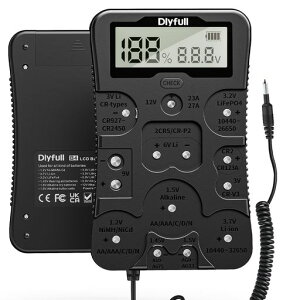 Dlyfull���@�\�d�r�`�F�b�J�[LCD�t���\���[�d�r�E���d�r�Ή��P1�`�P59V�{�^���d�r�Ή�12��ޓd�r�e�X�^�[�d���E�c�ʃ`�F�b�N�\�����x�o�b�e���[�e�X�^�[