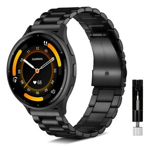 [KeeFos]22mm�o���hGarminVenu445mm/Venu345mm/2/Forerunner57047mm/265/255/Vivoactive4/Active�Ή������x���g�����X�e�����X�����ȒP