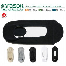 rasox ラソックス 日本製 ベーシック カバーソックス フットカバー 靴下 無地 メンズ レディース 男女兼用 ギフト BA151C001 プレゼントプレゼント ポイント消化 脱げにくい