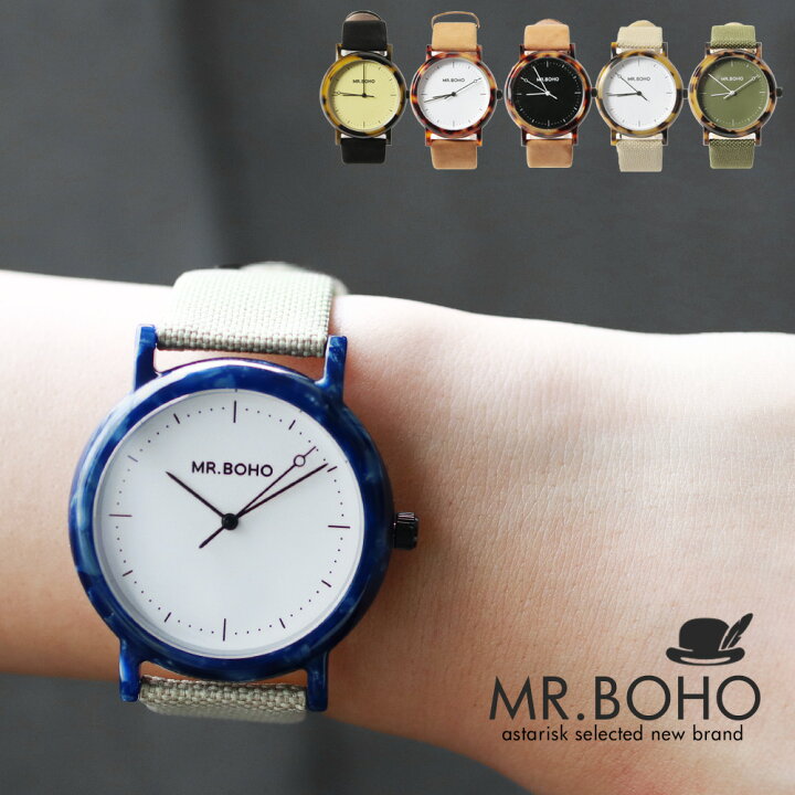 楽天市場】 MR.BOHO ACETATE ウォッチ レディース メンズ ペア 女性 