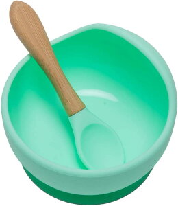 離乳食食器 ベビー食器 吸盤ボウル シリコン スプーン付き 赤ちゃん 滑り止め 離乳食セット こぼれ防止 ひっくり返し防止 電子レンジ食洗器対応 おわん お祝い ギフト プレゼント スプーン