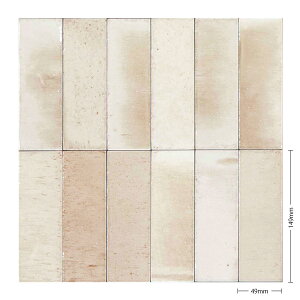 タイル(ケース) コラトゥーラ Colatura 150×50角平 108枚入 MRR-F4000 MRR-F4010 MRR-F4020 MRR-F4030 MRR-F4040 内装壁 / 名古屋モザイク デザイン内装タイル