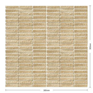 タイル(ケース) クロイツ Kreuz 45.7×10ボーダー裏ネット貼り 26シート入 KRE-011 KRE-013 KRE-014 KRE-015 KRE-016 KRE-017 / 名古屋モザイク アートモザイクタイル