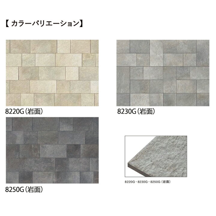 楽天市場】タイル(ケース) ピエトラソーニ Pietra Sogni 200角岩面 22 