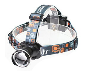 LED�w�b�h���C�g �����d�� ���d�r 3���[�h �Y�[�������\ 1800LM CREE XML T6 �w�b�h�����v �h�� ���߉� ������ �y��