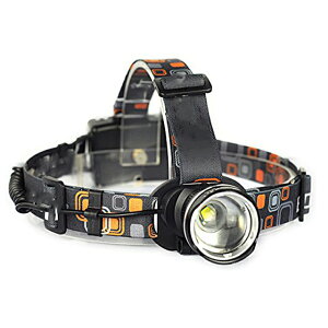 LED�w�b�h���C�g �����d�� ���d�r 3���[�h �Y�[�������\ 1800LM CREE XML T6 �w�b�h�����v �h�� ���߉� ������ �y��