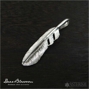Dear Blossom�i�f�B�A�u���b�T���j�u�ɏ��t�F�U�[ �y���_���g(�E����) / VERY SMALL FEATHER PENDANT(RIGHT)�vSILVER 950 / SS(44mm)�y�� �C���f�B�A�� �l�C�e�B�u �W���G���[ �A�N�Z�T���[ �y���_���g �l�b�N��