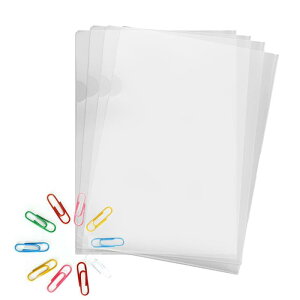 HUIKKJP �N���A�z���_�[�N���A�t�@�C�� 30 ���p�b�N 0.16mm �� ����/�N���A�[ ���^�c�^ �y�[�p�[�N���b�v�t�� A4 ���ސ������[�ی� �����^�ѕ֗�?