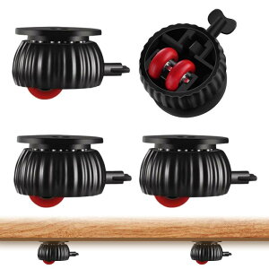 ZeniMart �L���X�^�[ 4�Z�b�g �S���e�[�v�� �Ƌ�ړ��L���X�^�[ �~�j�L���X�^�[ �\�邾�� �L���X�^�[ �ԗ� �X�g�b�p�[�t�� 360�x��] �ړ��S�~���z�C�[�� ���^ ���[�P�[�X�p [���s�A���i]