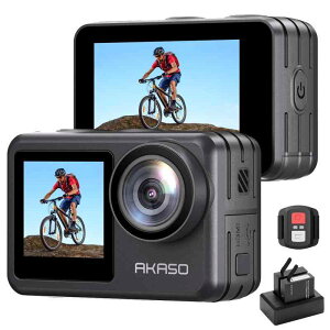 AKASO Brave 7 LE �A�N�V�����J���� 4K 20MP �Z����Ԃ�␳ �f���A���J���[�X�N���[�� �^�b�`�p�l���� �^�C�����v�X �����R���t�� HDMI�o��