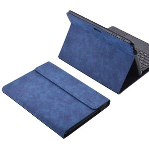 xisiciao For Surface Go 2/3/4 保護 ケース サーフェス ゴー用10.5-インチ/ゴー 10-インチ スタイラス ホルダー付き 多角 ポリエステル スリム 軽量 カバー 互換性 タイプ カバー キーボード付き