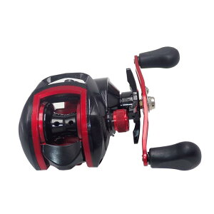 Wellvie classy ベイトリール 右ハンドル 8.1:1 アジ イワシ 初心者からプロまで 釣り 海釣り ベイト キャスティング 18+1BB ハイギア 両軸リール(ブラック×レッド)