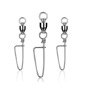 CRAZY SHARK 20個 ボールベアリングスイベル 高強度 強力溶接リンク ステンレス スイベル ルアー用スイベル 付きサルカン 耐腐食 海釣り 釣り道具 渓流釣り 仕掛け