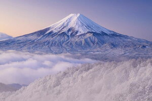 やのまん(Yanoman) 【日本製】1000ピース ジグソーパズル 日本の風景 雪景色の三ツ峠より望む富士山(山梨) (50x75cm) 10-1453 ピース請求ハガキ のり付き へら付き サービスカード付 ジグソーパズ