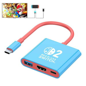 UrbanPulse For Switch 2 �h�b�N �e���r�ڑ��o�� Type-C 3in1 HDMI�ϊ��A�_�v�^�[ �X�C�b�` 2 �h�b�N USB3.0/PD100W�}���[�d 4K@60Hz ���^�y�� �����^�ѕ֗� ���@�\ �A�_�v�^�[ Switch 2