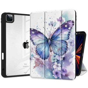 Barianda iPad Pro 11�C���`�ی�J�o�[M2 4/3/2��2022 2021 2020�����w�ʂ�TPU�h�U�t���[���J�o�[�t���A�y���z���_�[�t���g�уP�[�X+�����E�F�C�N�A�b�v/�X���[�v