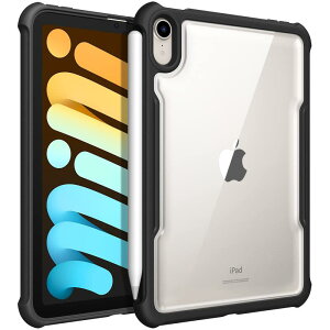 Fintie iPad Mini 7 �P�[�X (A17 Pro 2024) / iPad Mini 6 �P�[�X 2021 8.3�C���` ��7/6���� �����o�b�N�J�o�[ �N���A �y�� ���^ �����h�~ TPU �n�[�h�o�b�N�J�o�[ �\�t�g�t���[��