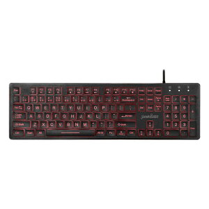 Perixx(�y���b�N�X) PERIBOARD-317 �o�b�N���C�g�L�[�{�[�h �L�� �o�b�N���C�g USB�ڑ� ���₷���傫�ȃv�����g�̃L�[�g�b�v�g�p �p��z��y���K�i�z