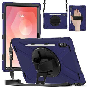 �yNINKI�zGalaxy Tab S11 Ultra �P�[�X ���X�g�o���h �y���z���_�[ �L�b�N�X�^���h �X�g���b�v�t�� TPU+PU �V���R�� �^�u���b�g�P�[�X �S�ʕی� �ϏՌ� ����h�~ �C�菝�h�~ Tab S11 Ultra �p �ی�J�o�[