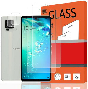 �y4���Z�b�g�zFor AQUOS zero6 SHG04 au/SoftBank �p�� �����K���X�t�B�����i2�����j+�J�����t�B�����i2�����j�����K���X For AQUOS zero6 SHG04 au/SoftBank �t���ی�t�B����+�����Y�ی�t�B