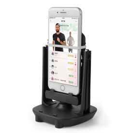 FineGood スマホ振り子 2 台同時使用可能 静音自動回転揺動 磁気保護 USB 給電 アイフォン&amp; Android 両対応 歩数自動稼ぎ