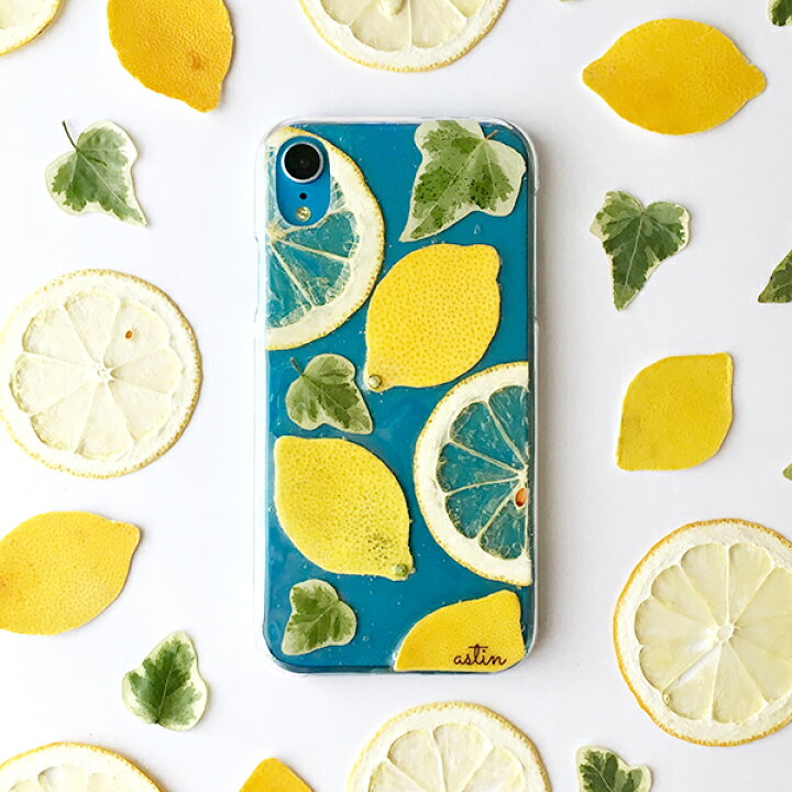 楽天市場】Lemon＆レモン 押し花 スマホケース 全機種対応 手帳型 