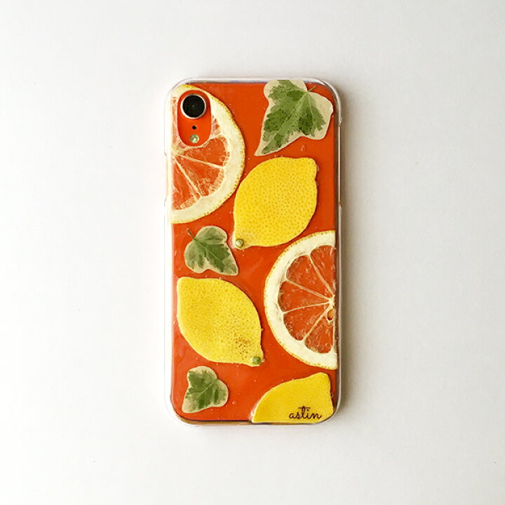 楽天市場】Lemon＆レモン 押し花 スマホケース 全機種対応 手帳型 