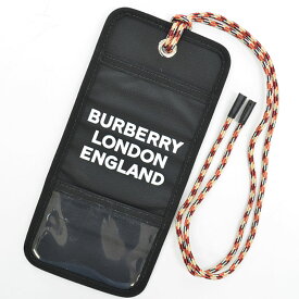 バーバリー BURBERRY カードケース カードホルダー パスケース ナイロン ブラック ユニセックス 送料無料【中古】 r8840a