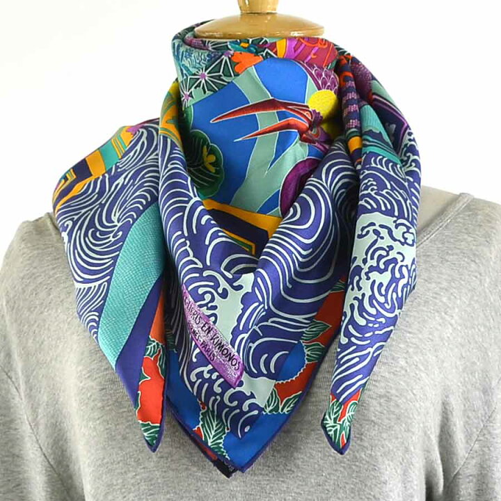 楽天市場】エルメス HERMES スカーフ カレ90 EX-LIBRIS EN KIMONOS  