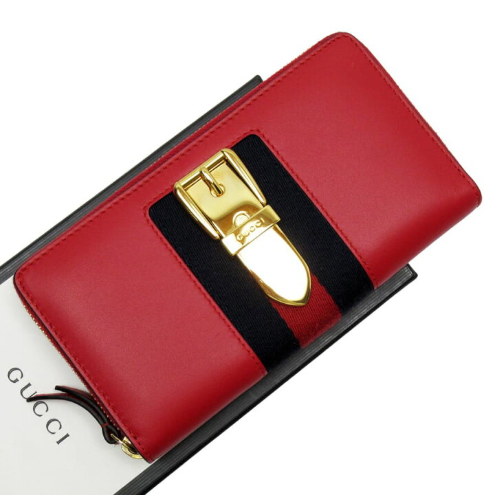 楽天市場】グッチ GUCCI ラウンドファスナー長財布 シルヴィ レザー 