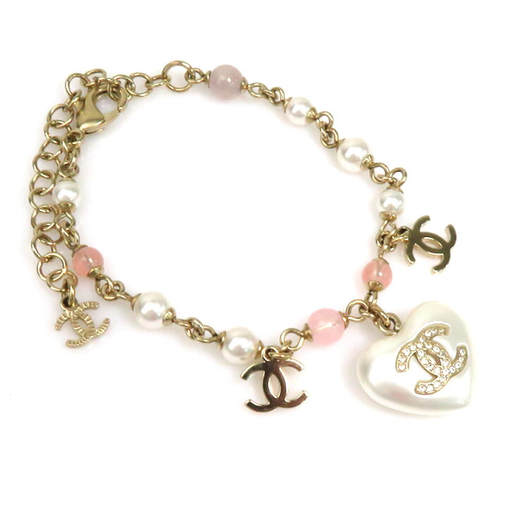 楽天市場】シャネル CHANEL ブレスレット ココマーク ハートモチーフ  