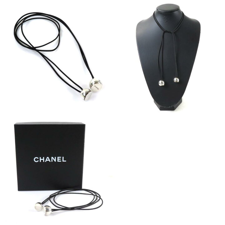 楽天市場】シャネル CHANEL ネックレス チョーカー シルバー925/ゴム