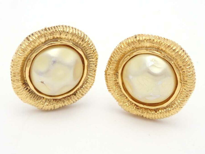 楽天市場】シャネル CHANEL イヤリング メタル/フェイクパール  