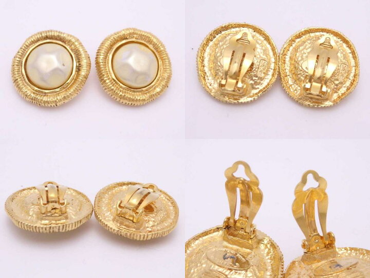 楽天市場】シャネル CHANEL イヤリング メタル/フェイクパール  