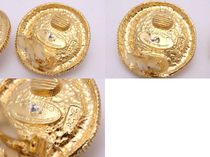 楽天市場】シャネル CHANEL イヤリング メタル/フェイクパール  