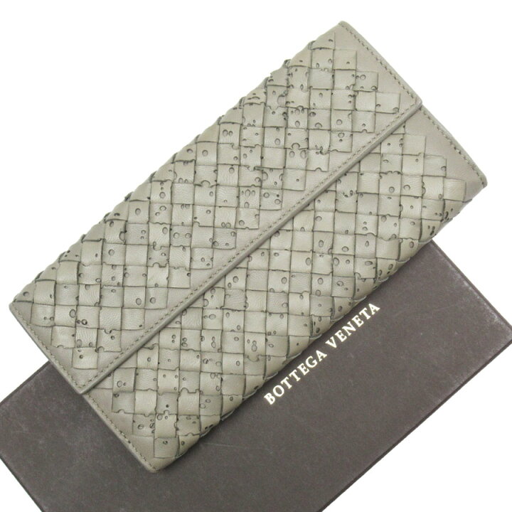 楽天市場】ボッテガヴェネタ BOTTEGAVENETA 二つ折り長財布 イントレ 