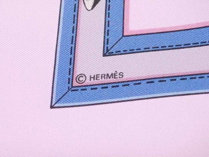 楽天市場】エルメス HERMES スカーフ カレ 90 シルク ピンクxマルチ  